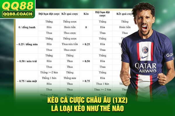 Kèo cá cược Châu Âu (1X2) là loại kèo như thế nào